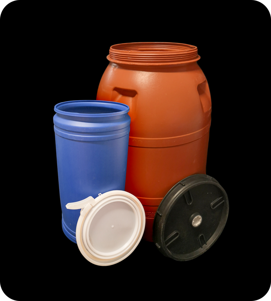 Bidons de stockage 220L 70L - Les Volailles d'Armor